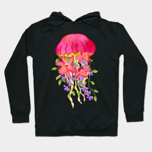 Floral Flower Jellyfish Hoodie